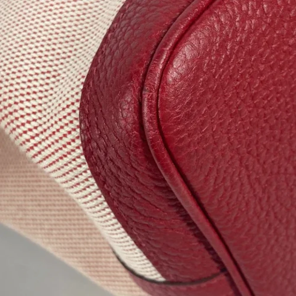 Hermès Vintage Pre-owned Fabric totes Red Dames