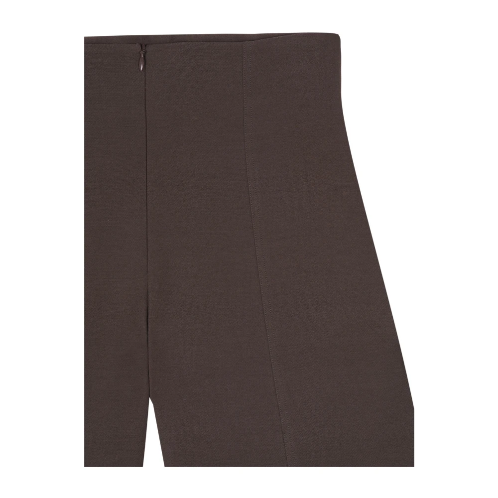Cortana Bawa hoog getailleerde bruine broek Brown Dames