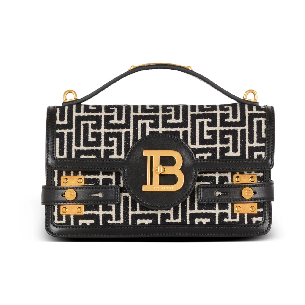 Balmain B-Buzz Shoulder 24 Bag Black, Dam