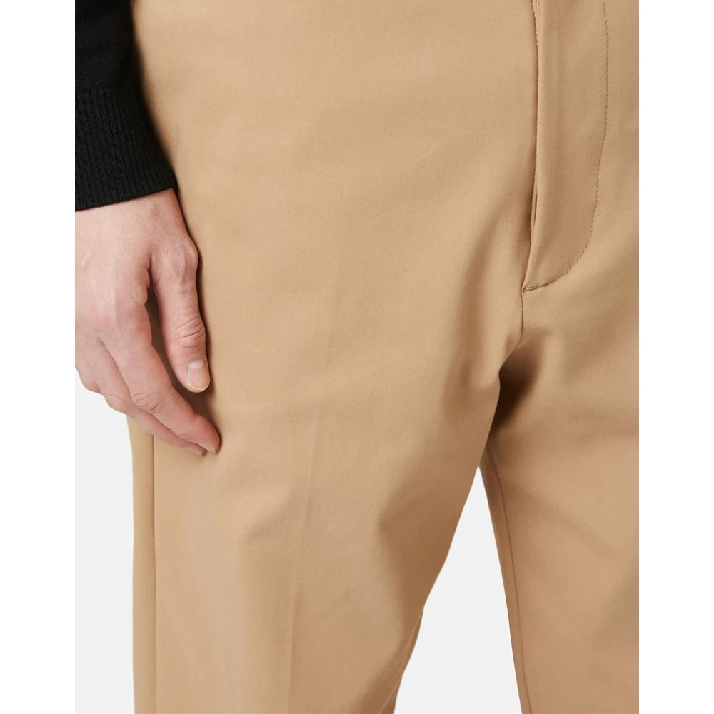 Iceberg Klassieke broek in technische stof Brown Heren