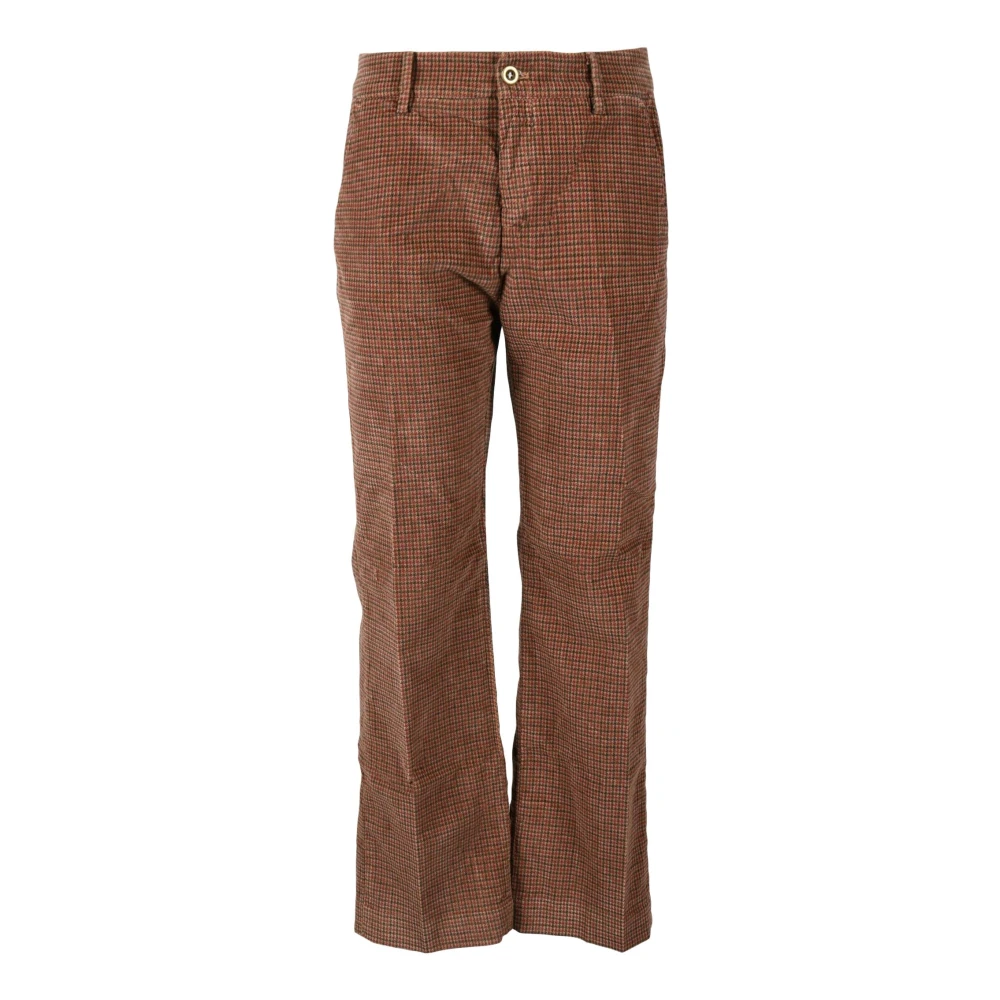 Mason's Katoen Elastaan Broek Brown Dames