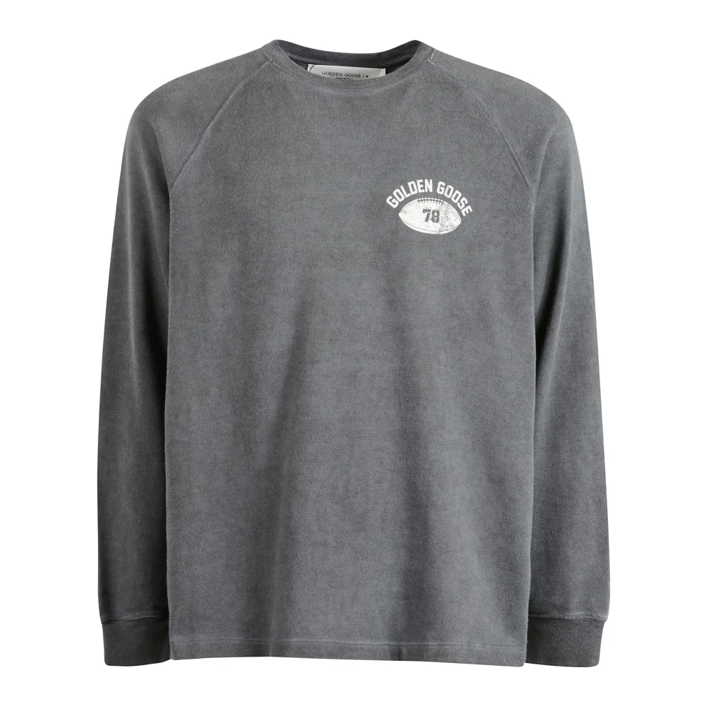 Golden Goose Grijze Sweatshirt Aw24 Model 190cm Gray Heren