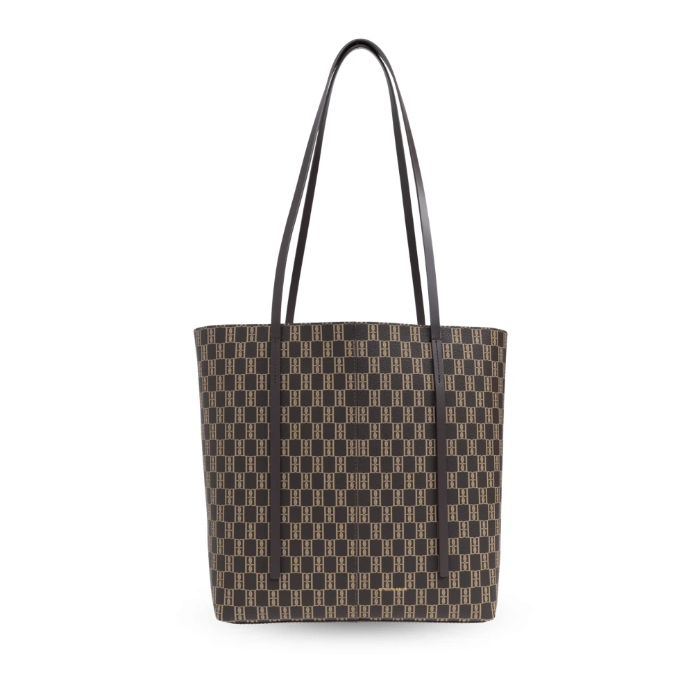 By Malene Birger Monogram Print Schoudertas Abilsos Accessoires By Herenne Birger Brown Dames