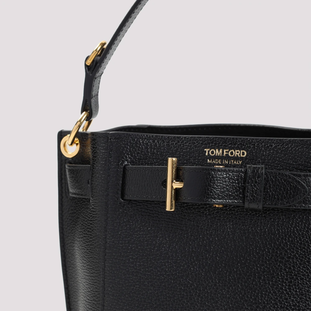 Tom Ford Zwarte Schoudertas Elegante Chic Stijl Black Dames