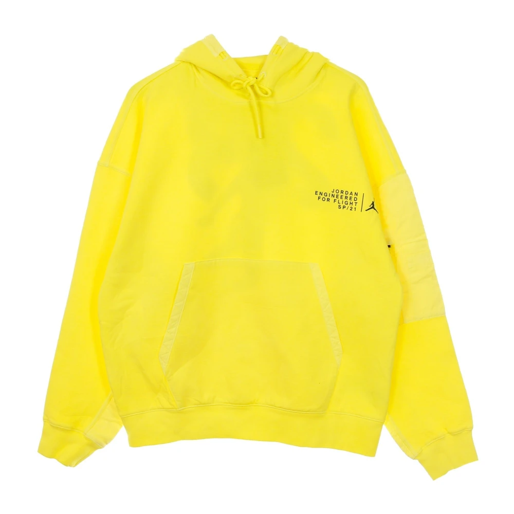 Jordan Men's Yellow Hoodies, L, Lightweight Hooded Fleece Pullover Hoodie