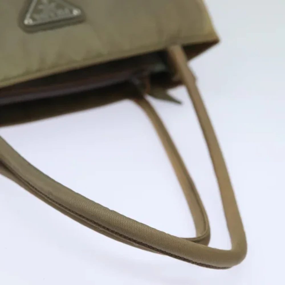 Prada Vintage Pre-owned Nylon totes Brown Dames