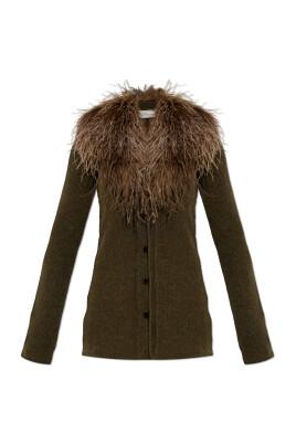 cardigan-with-ostrich-feathers