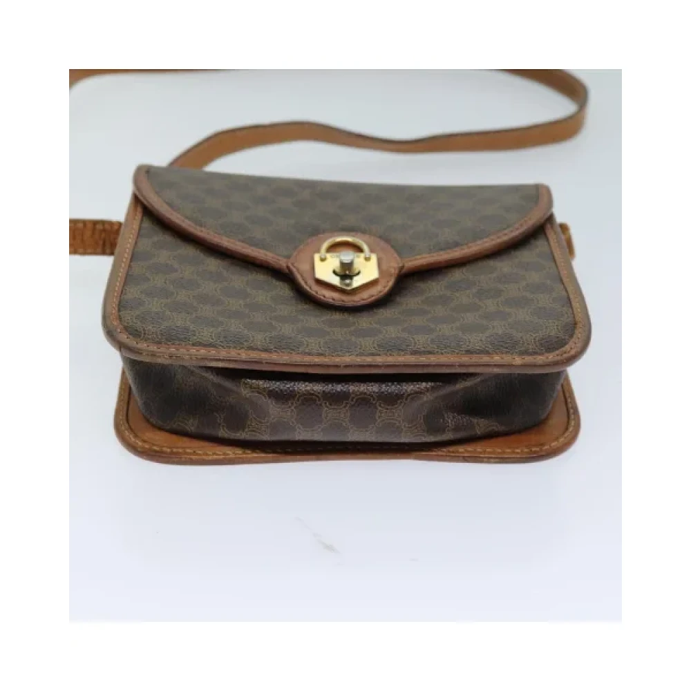 Celine Vintage Pre-owned Canvas backpacks Brown Dames