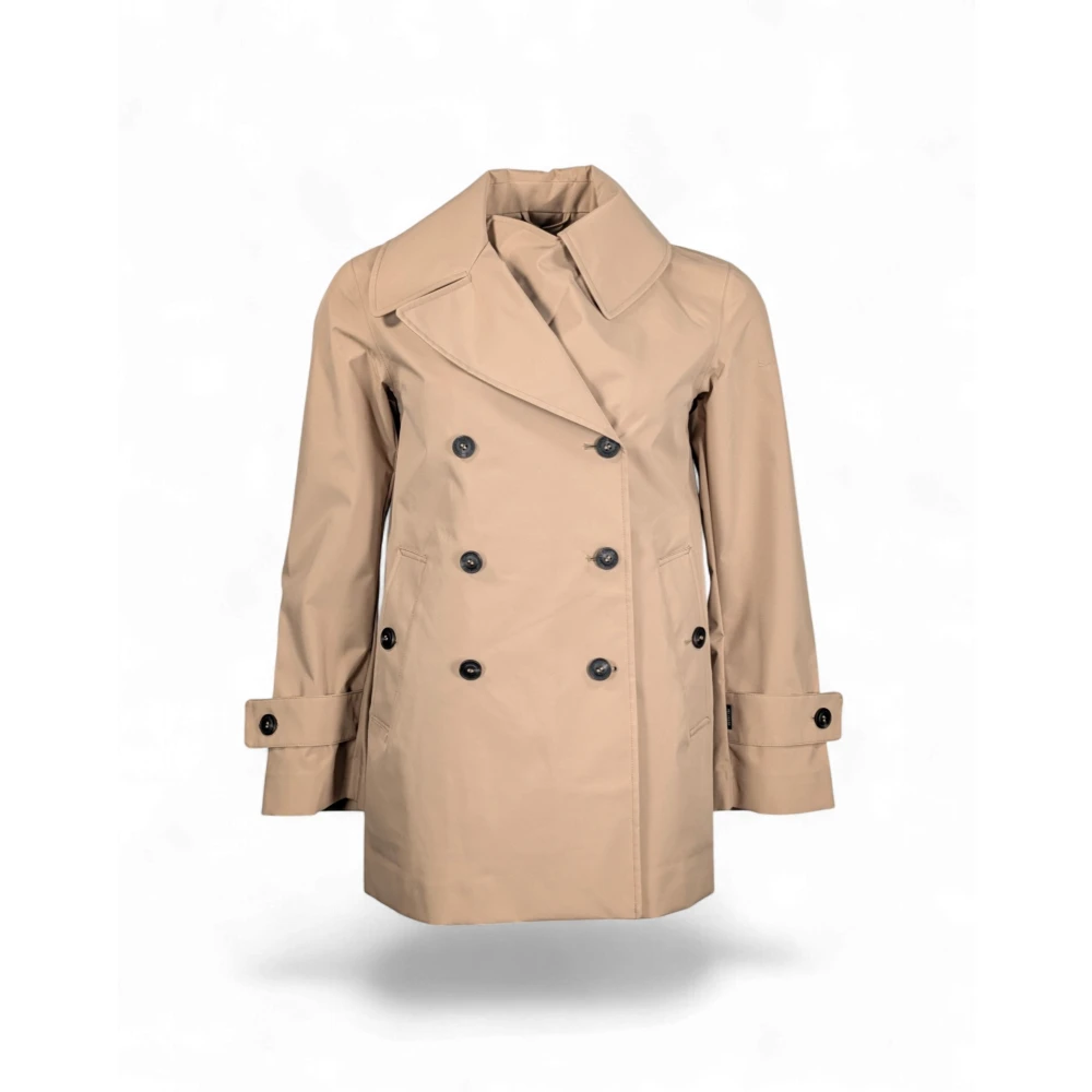 Save The Duck Women's Beige Trench Coats, M, Sofi Trench