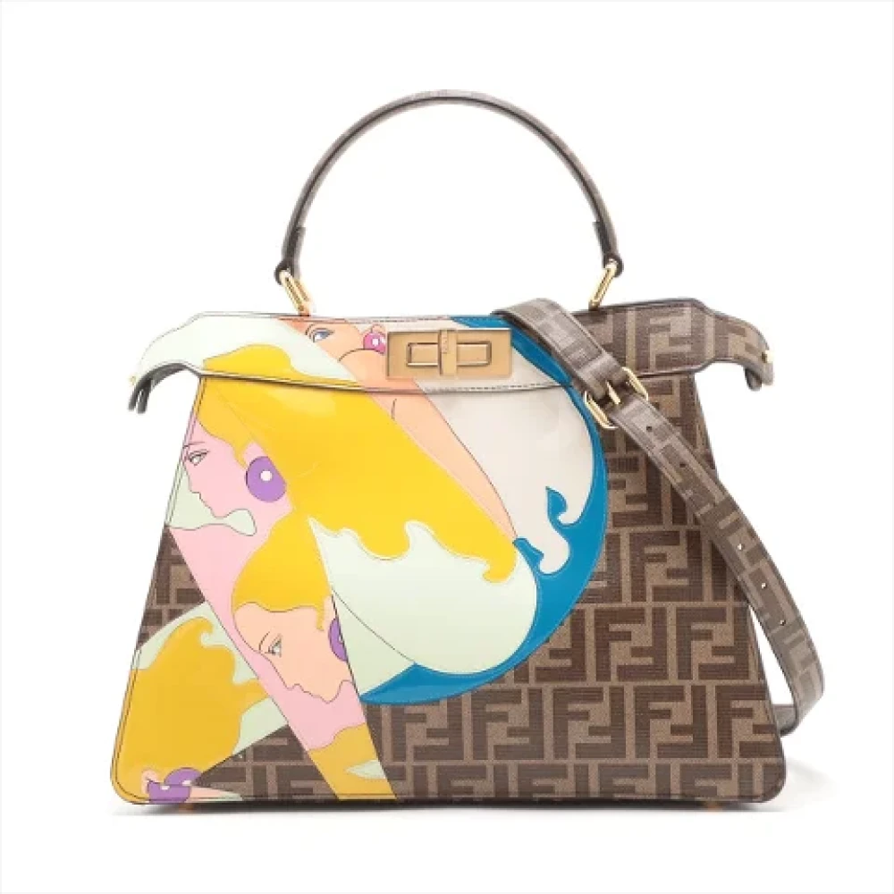 Fendi Vintage Pre-owned Leather fendi-bags Multicolor Dames