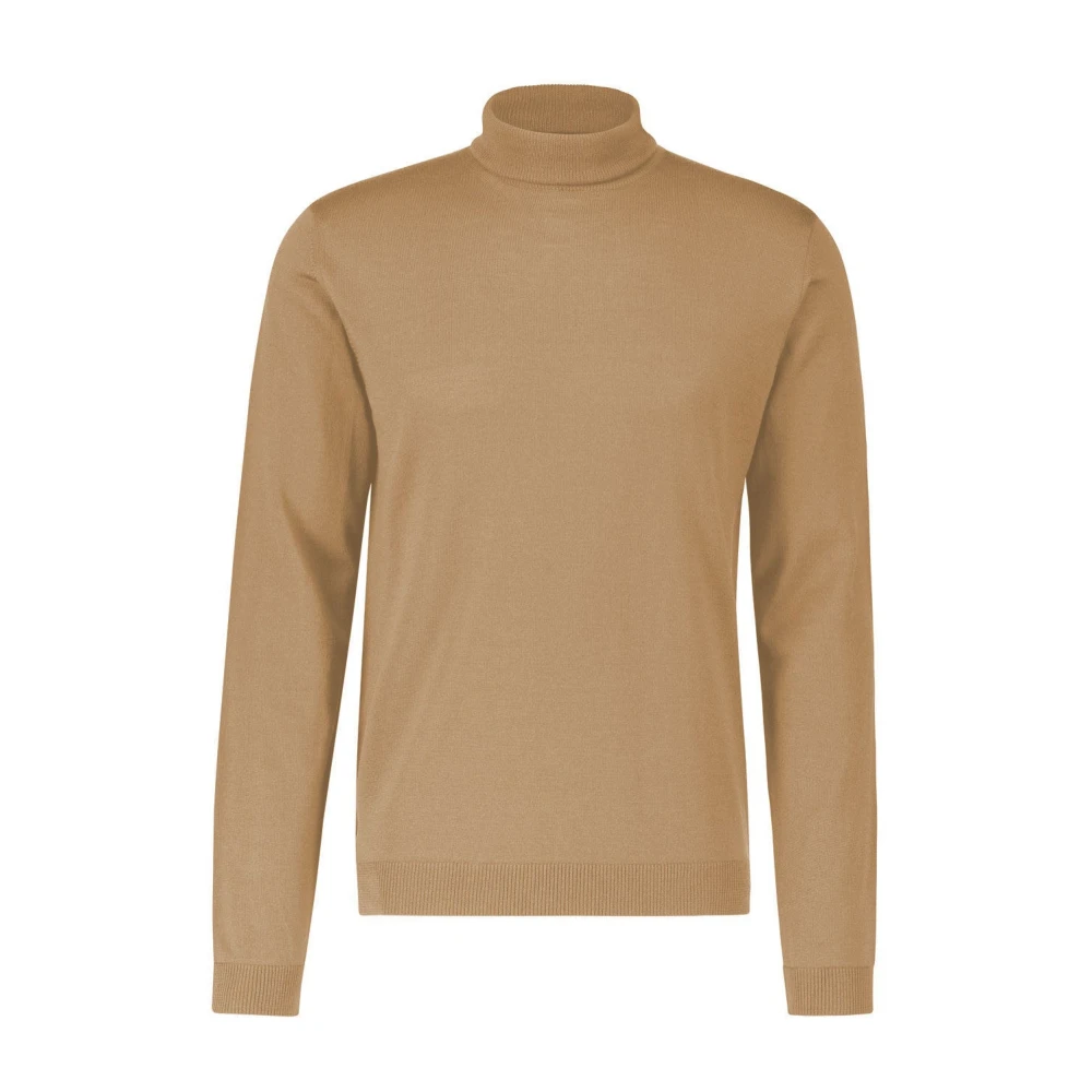 Roberto Collina Wollen Gebreide Trui Brown Heren