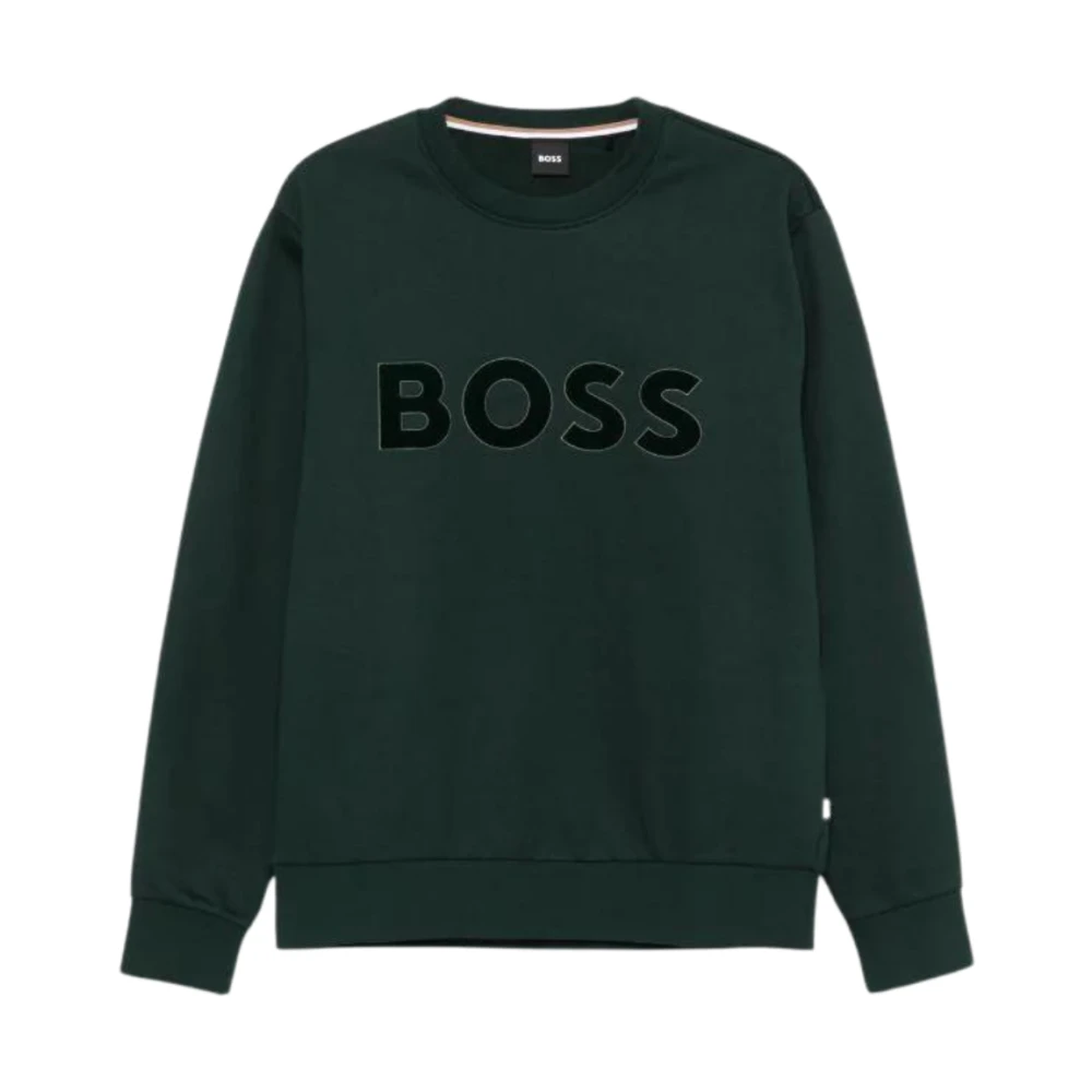 Boss Grön Öppen Hoodie C-Soleri Stil Green, Herr