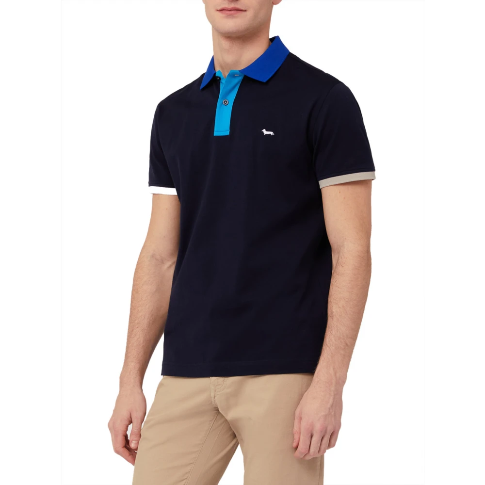 Harmont & Blaine Polo Shirts Blue Heren