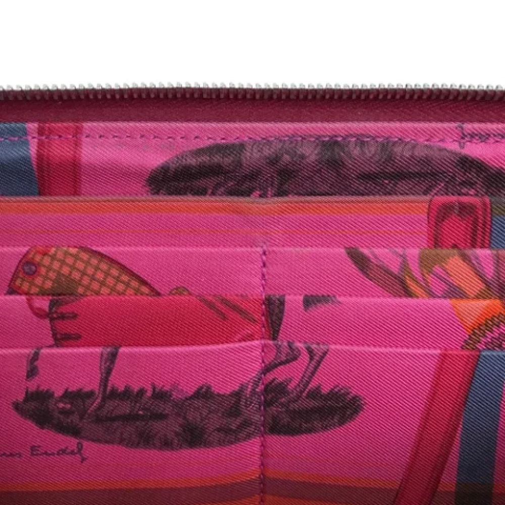 Hermès Vintage Pre-owned Leather wallets Red Dames