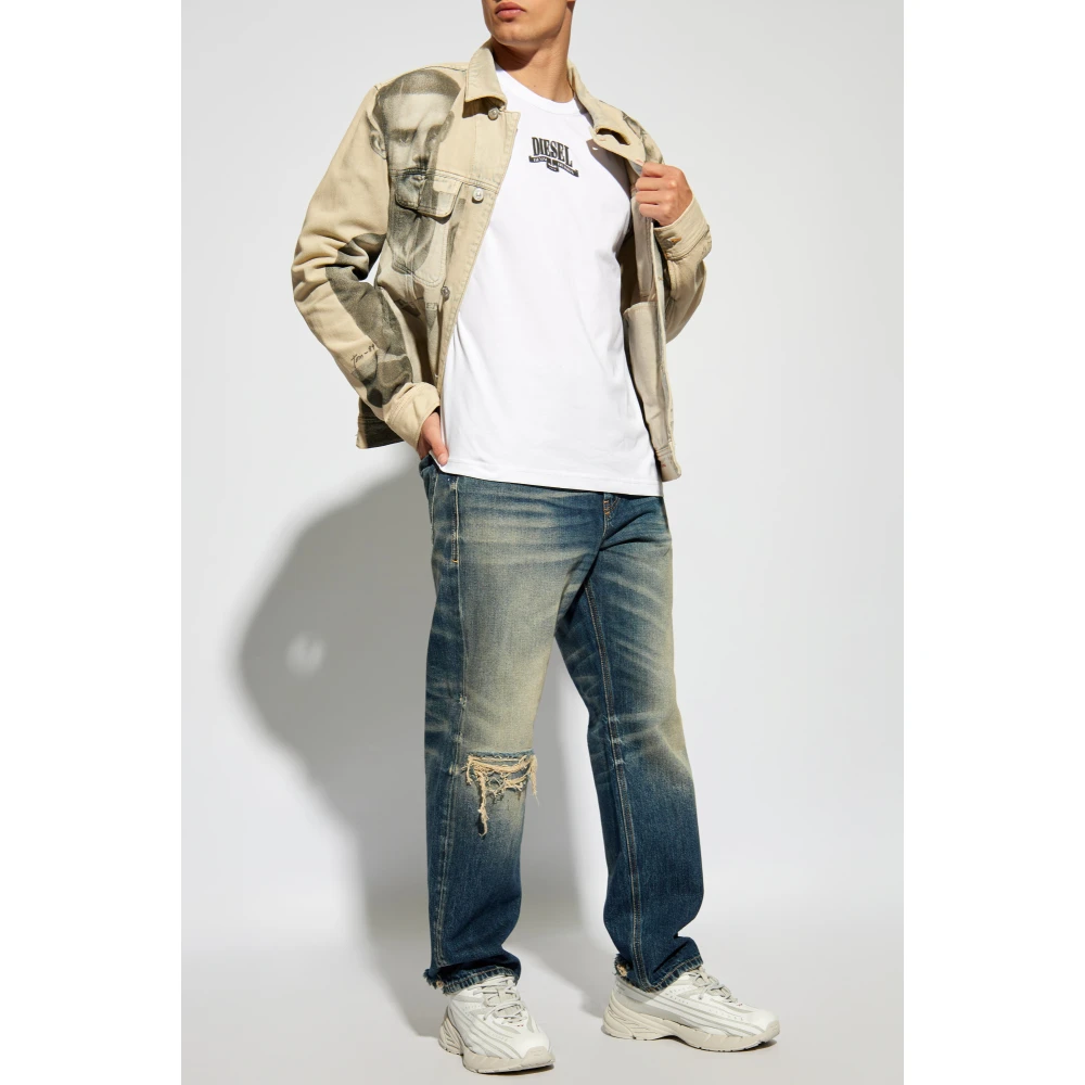 Diesel Denim jas `Pr-D-Barcy-Tof1` Beige Heren