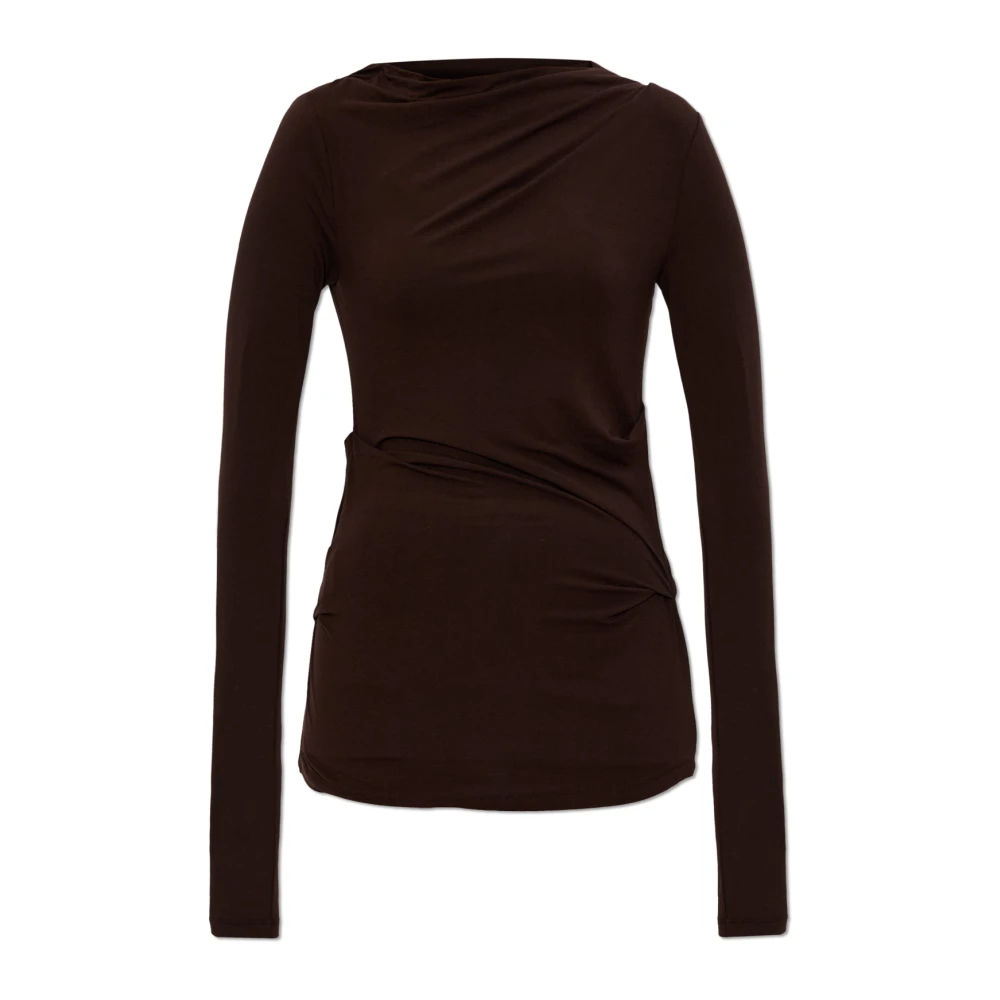 Entire Studios Kvinno Brun Toppar Dam, 2XS, Blus