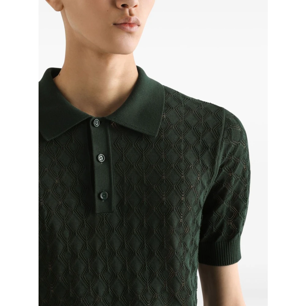 Dolce & Gabbana Groene T-shirt en Polo Green Heren