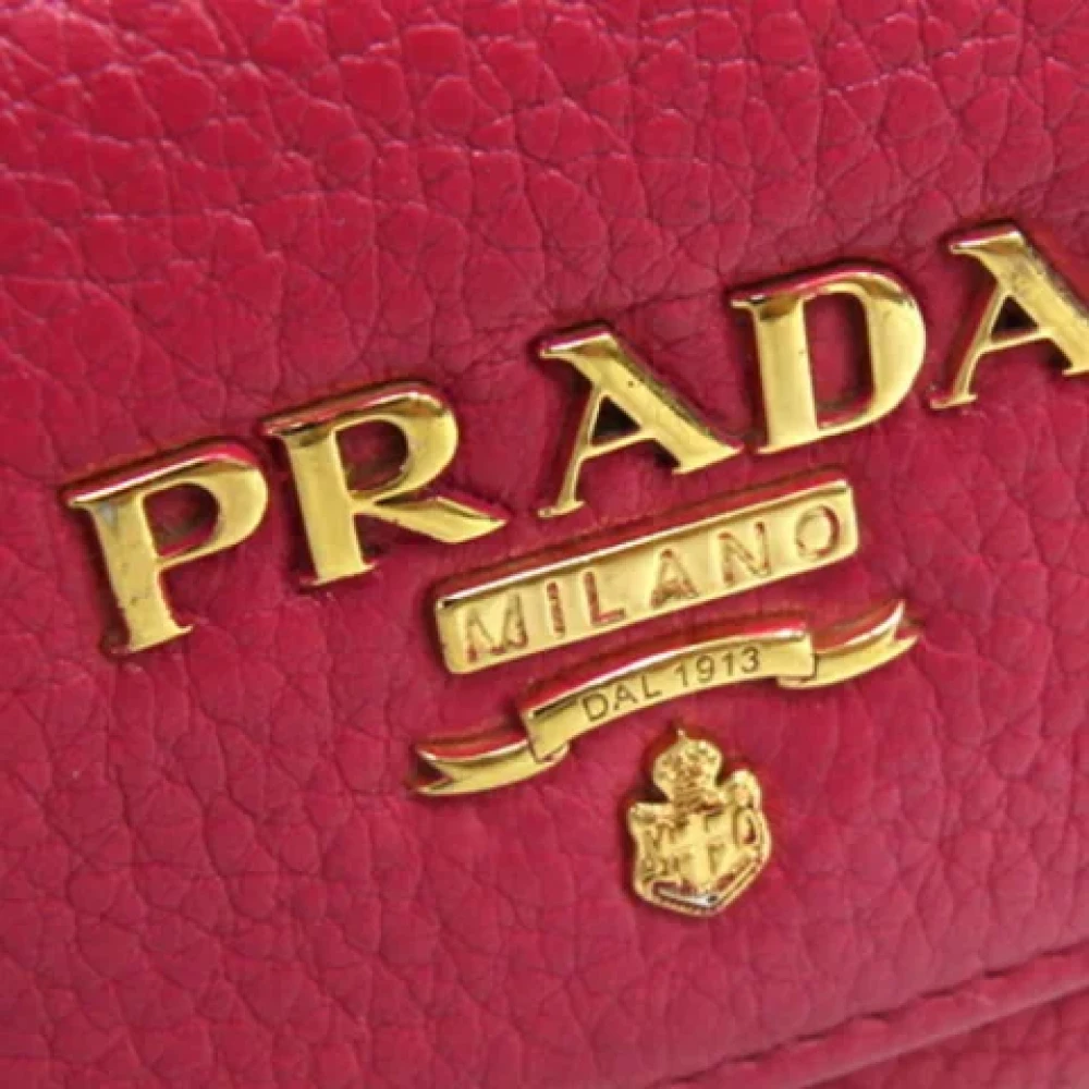 Prada Vintage Pre-owned Leather key-holders Pink Dames