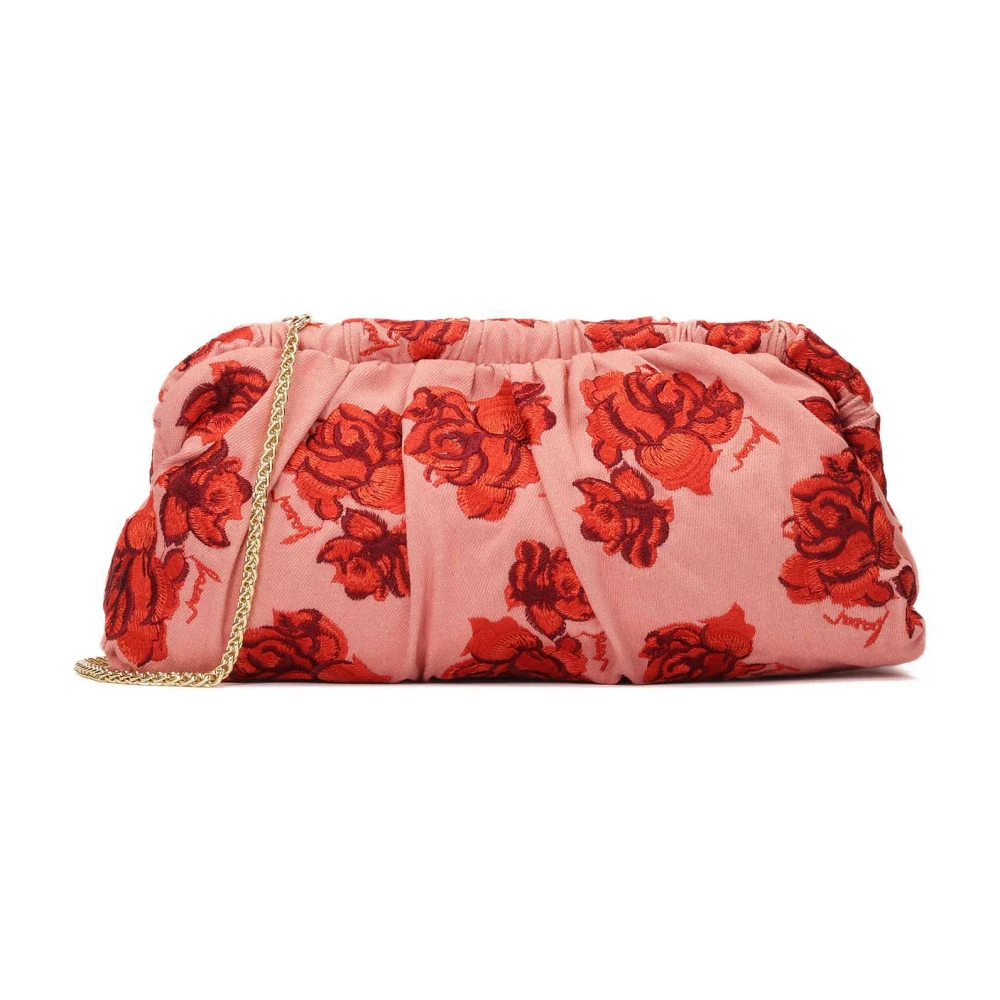 Kazar Roze gekreukte bloemenstof handtas Pink Dames
