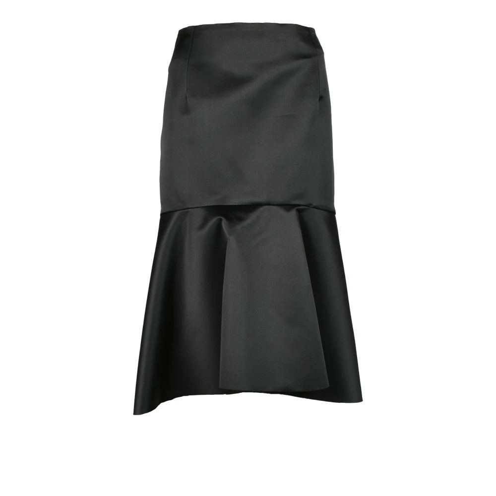 Balenciaga Midi Rok Black Dames