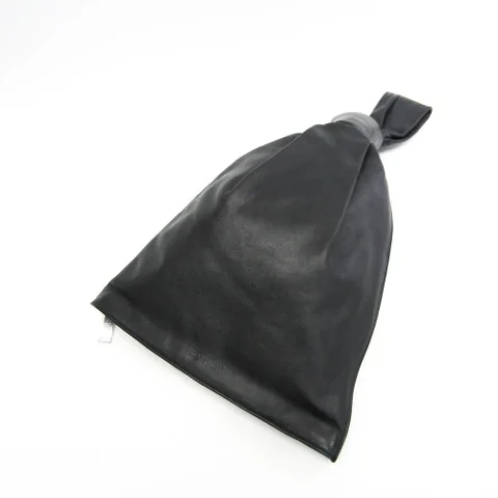 Bottega Veneta Vintage Pre-owned Leather pouches Black Dames