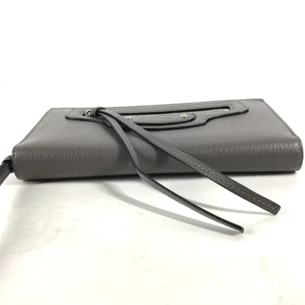 Balenciaga Vintage Pre-owned Leather wallets Gray Dames