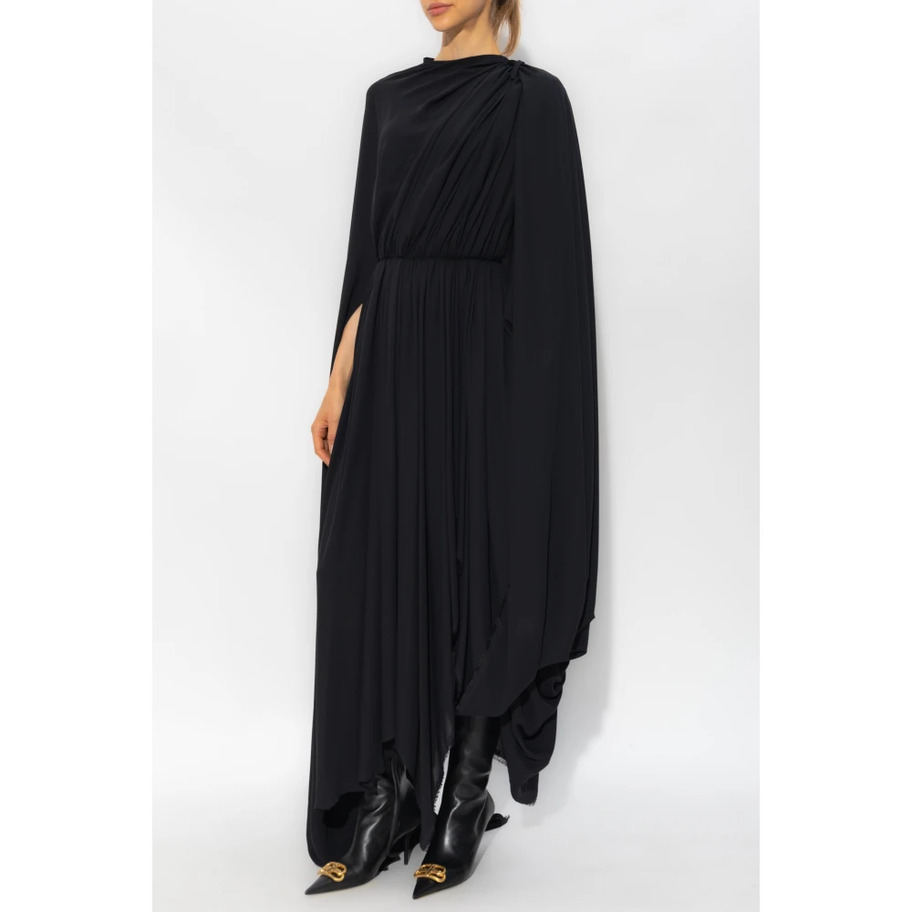 Balenciaga Asymmetrische jurk ;All In Dress; Black Dames