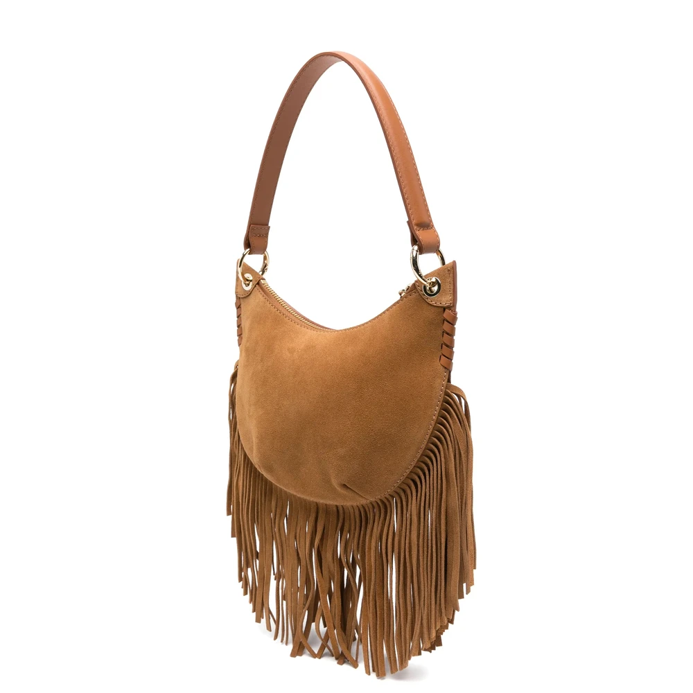 BA&SH Cognac Bruine Top Handvat Schoudertas Brown Dames