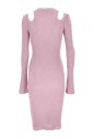 pink-knit-sheath-dress