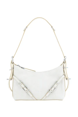 Vit Axelväska Versace Voyou Mini