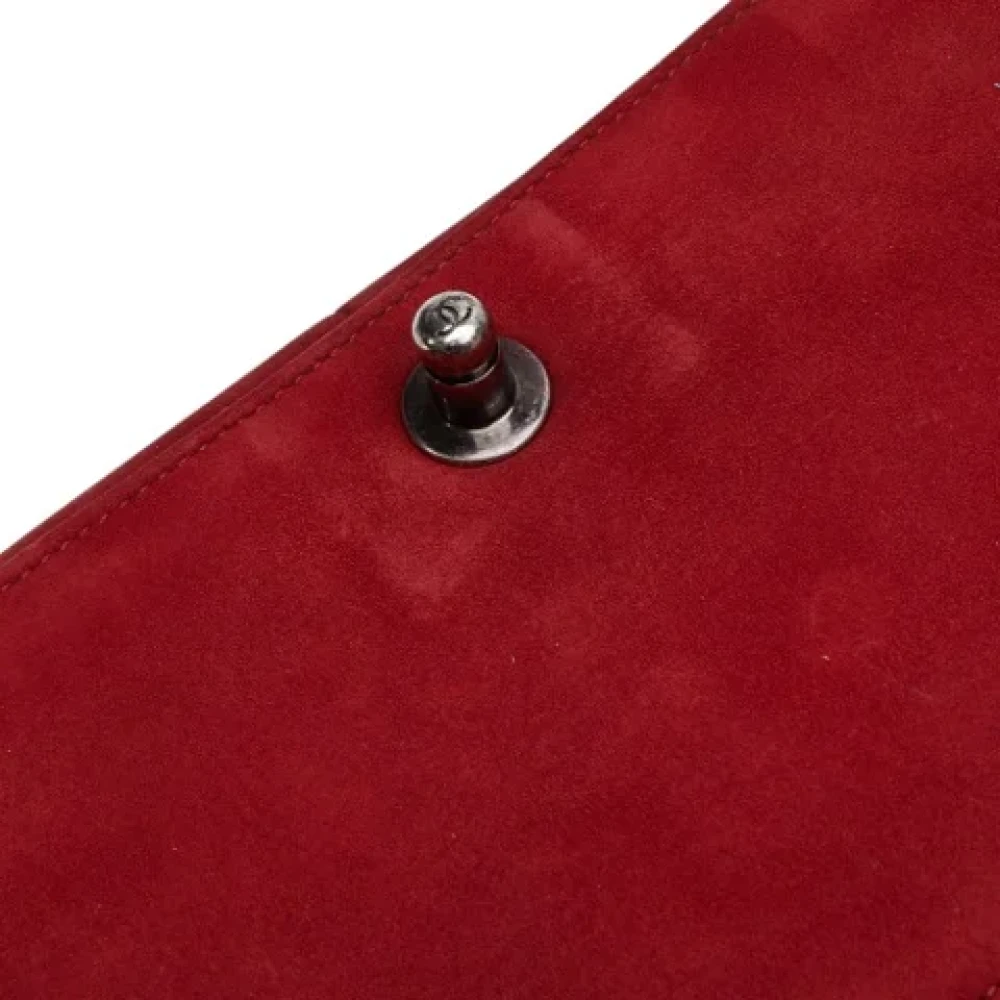 Chanel Vintage Pre-owned Suede chanel-bags Red Dames