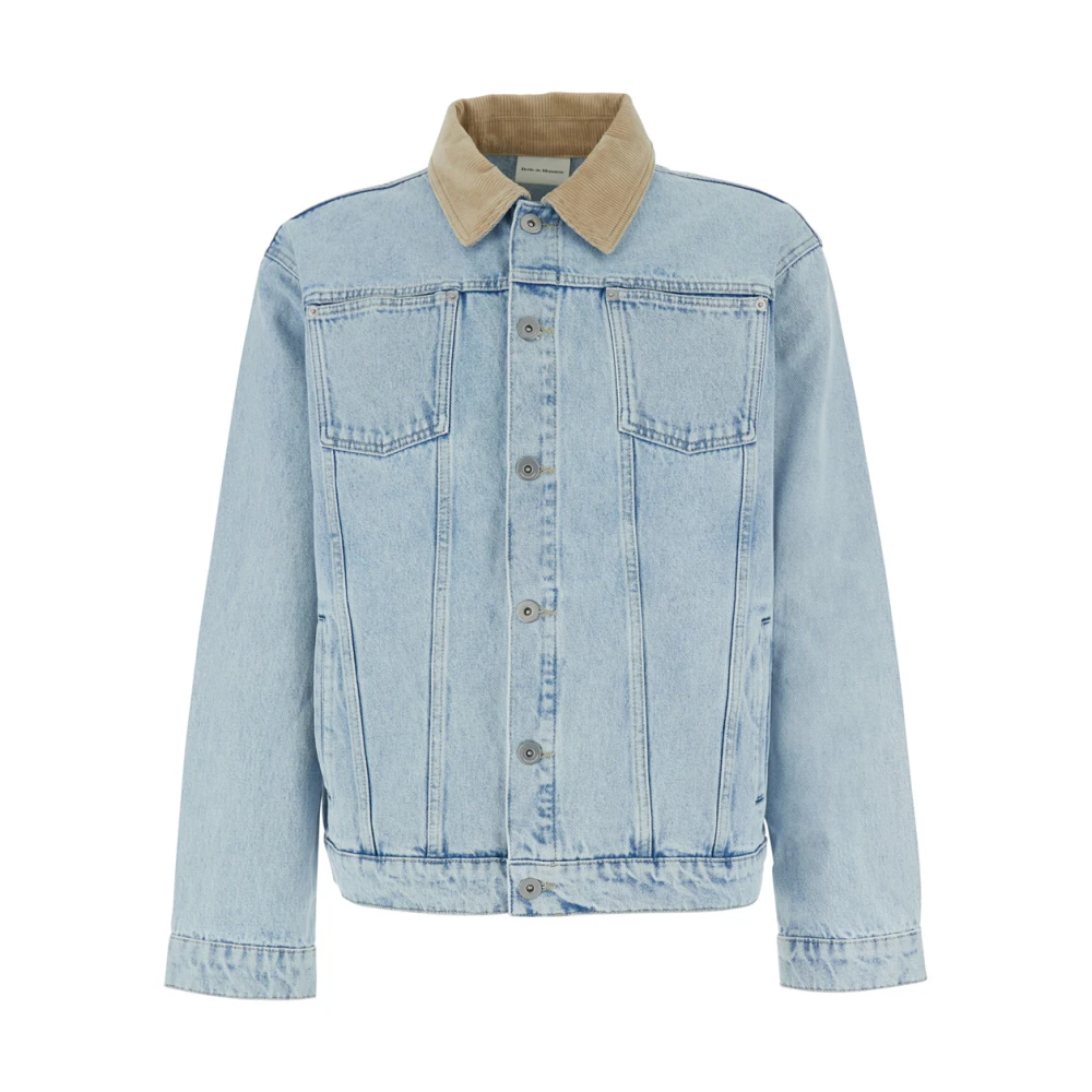Drole De Monsieur Men's Blue La Veste Jean Délavée