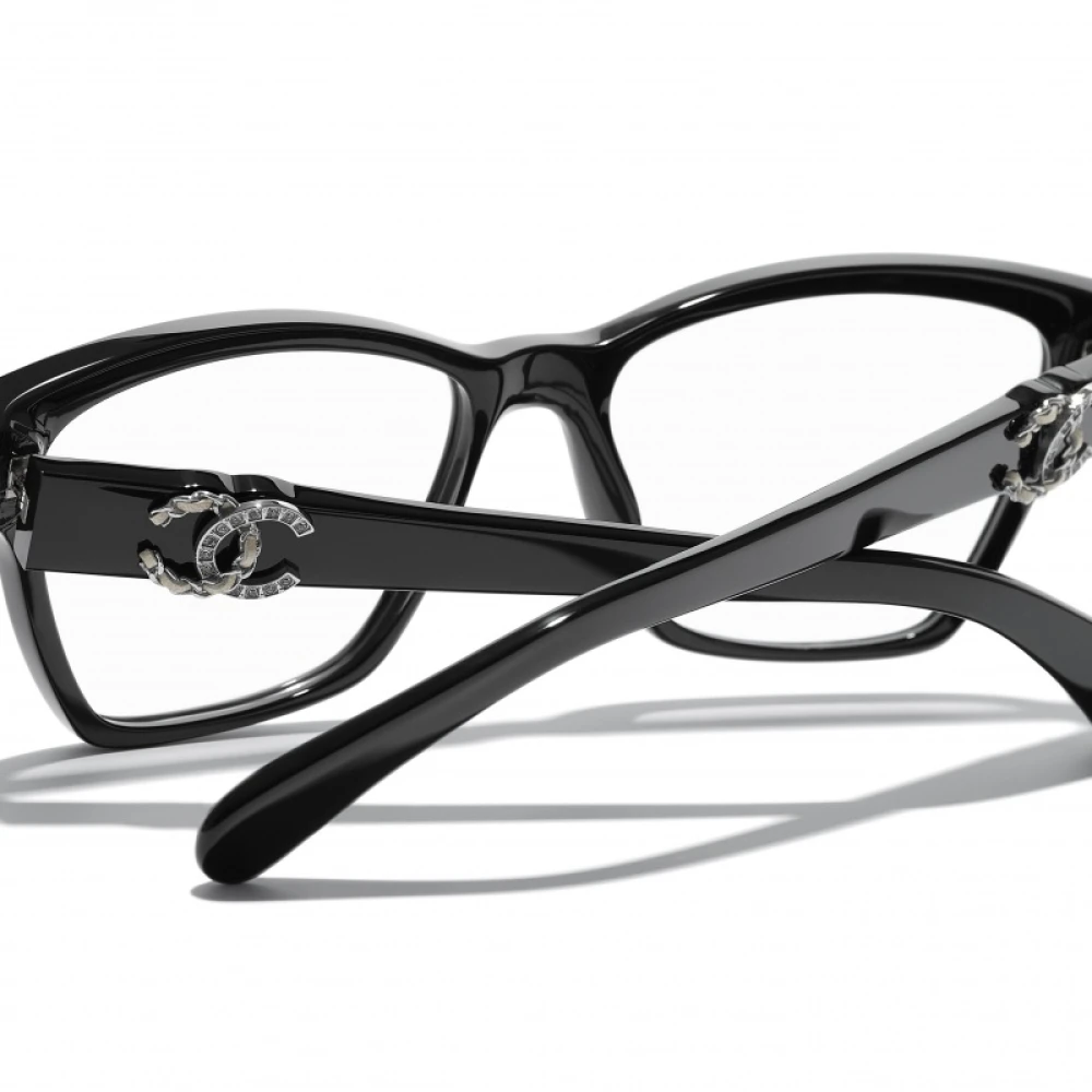 Chanel Originele voorschriftbrillen met 3 jaar garantie Black Dames