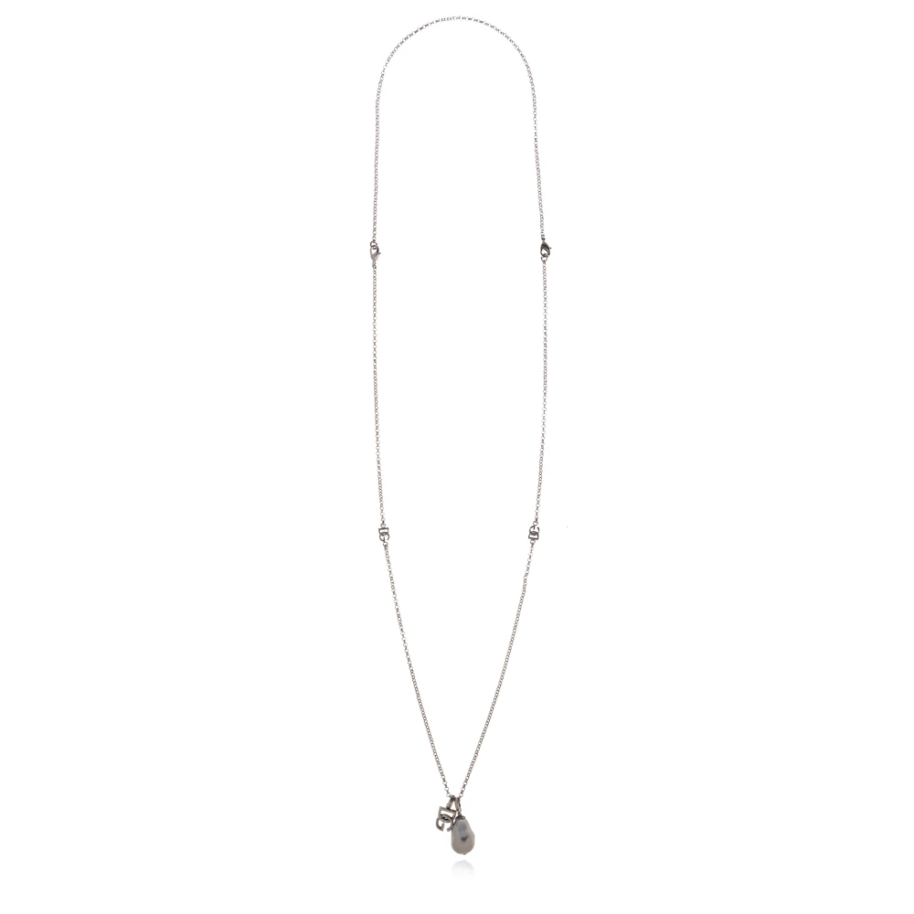Dolce & Gabbana Mannelijk Grijs Accessoires Heren, One Size, Ketting Met Hanger