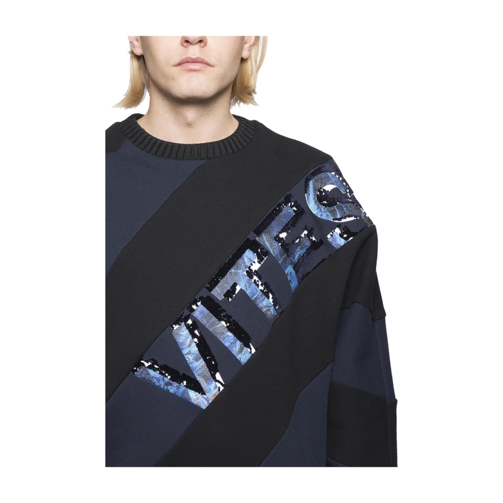 Juun.J Oversized Crewneck Sweatshirt Black Heren