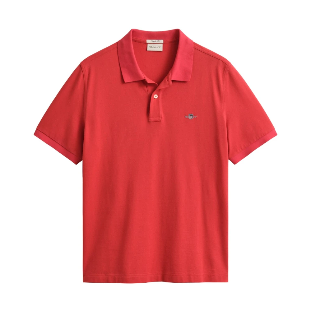Gant Men's Red Shield Piqué Polo - Polo Shirts - M - Tops