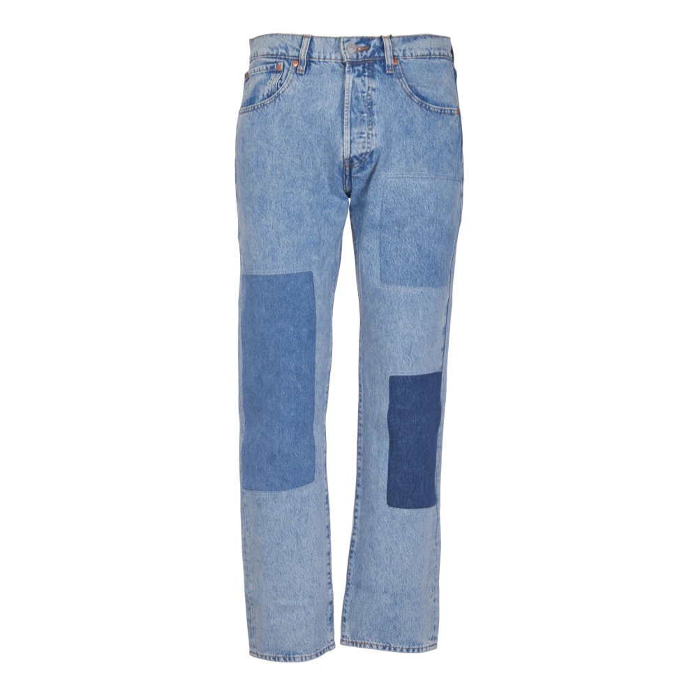 Levi's Lichtblauwe Straight Jeans Skateboarding 501 Blue Heren