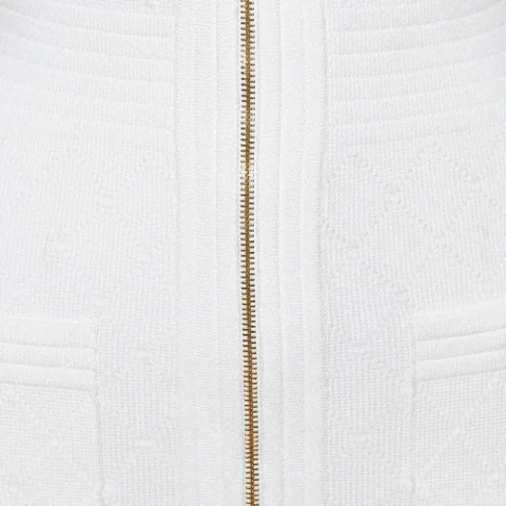 Balmain Pre-owned Knit dresses White Dames