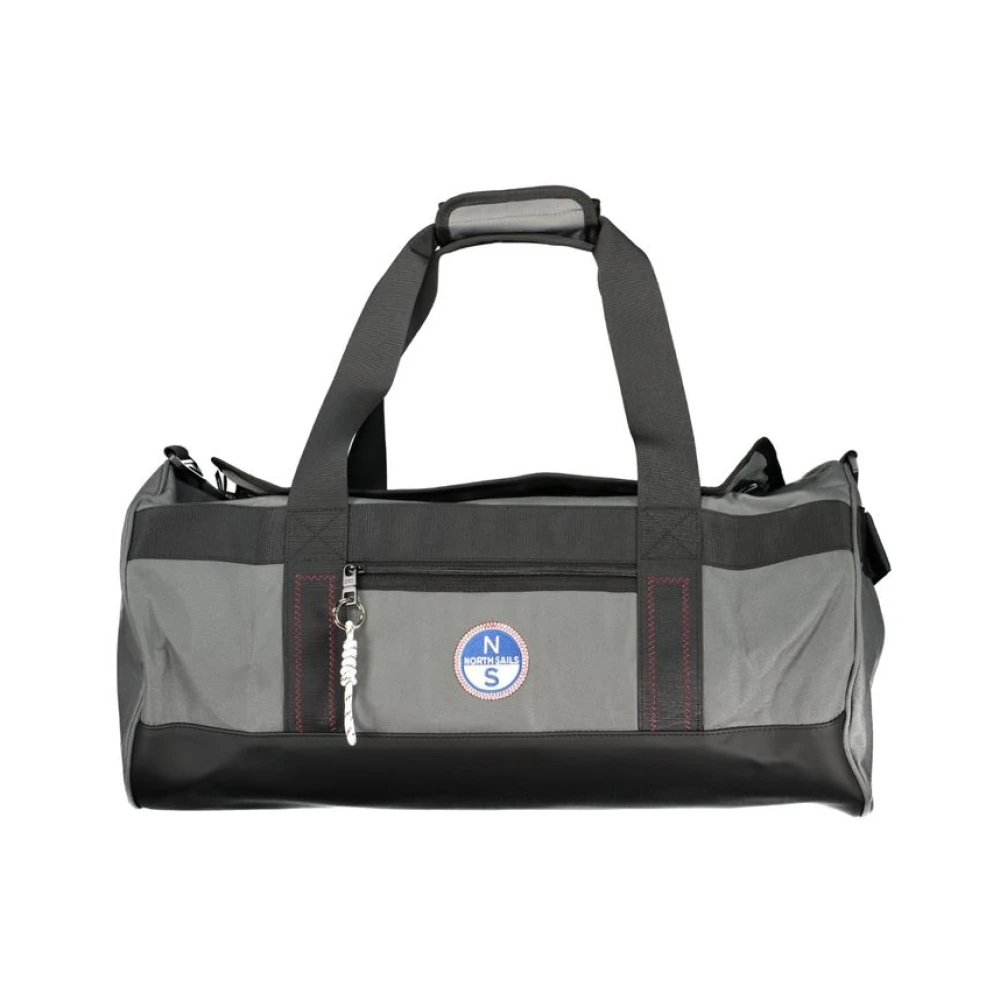 North Sails Gray Weekend Bags, Male, One Size, Grigio Polyester Duffle Bag
