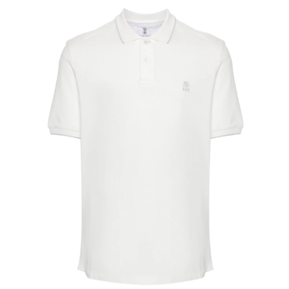 BRUNELLO CUCINELLI Luxe T-shirts en Polos White Heren