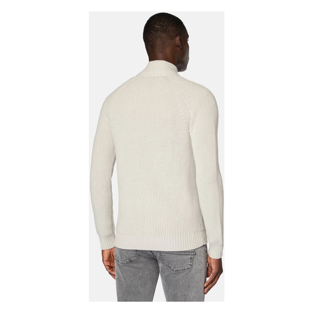 Boggi Milano Full-Zip Jumper Beige Heren