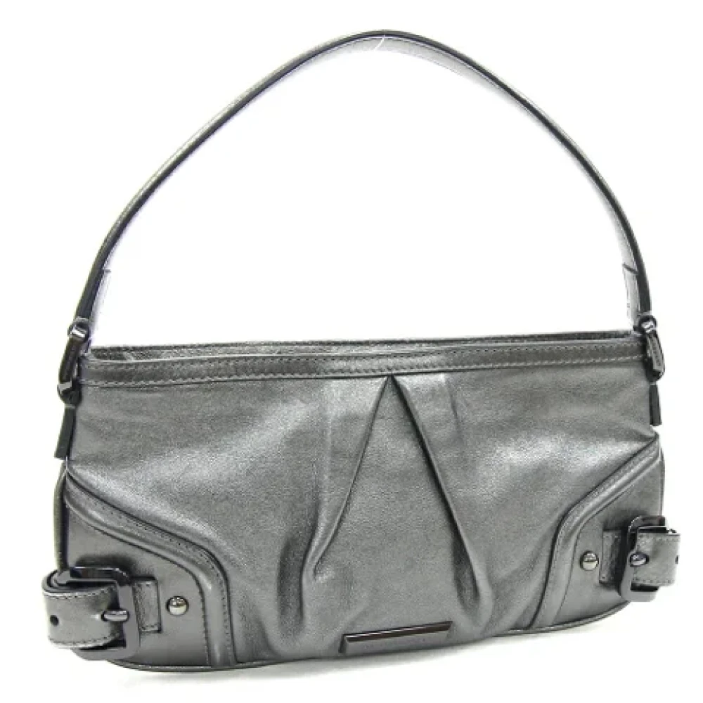 Burberry Vintage Pre-owned Fabric handbags Gray Dames