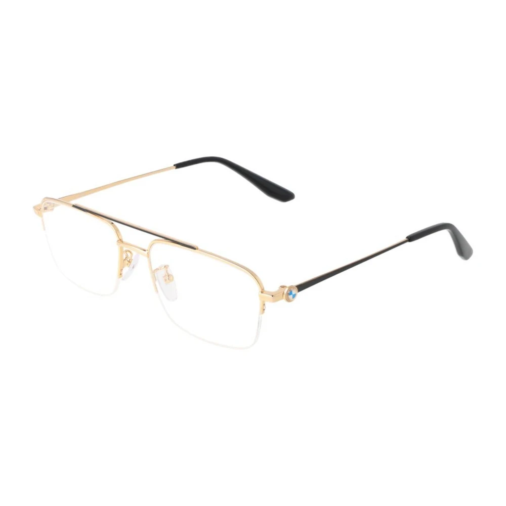 BMW Gouden Aviator Optische Frames voor Mannen Yellow Heren
