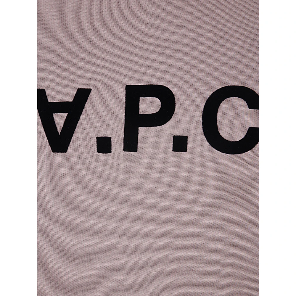A.p.c. Rose Dark Navy Hoodie Pink Dames