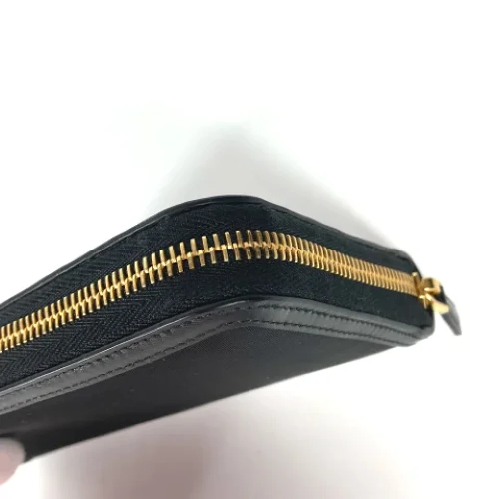 Prada Vintage Pre-owned Leather wallets Black Dames