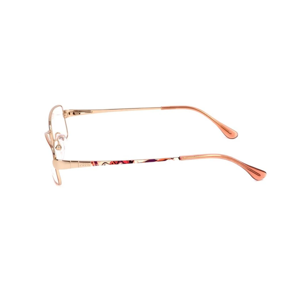 EMILIO PUCCI Gouden en Roze Metalen Frames Yellow Dames