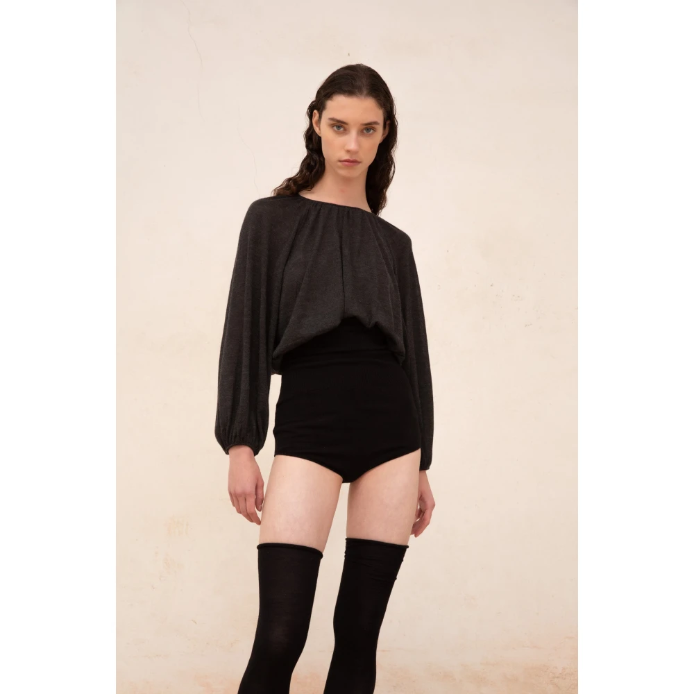 Cortana Hoge Taille Cashmere Culotte Black Dames