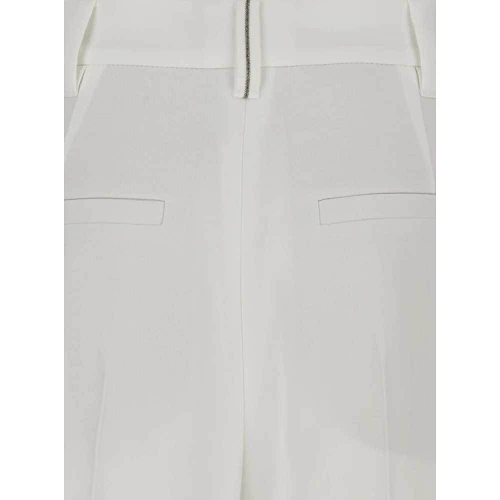BRUNELLO CUCINELLI Witte Broek Pantalone White Dames