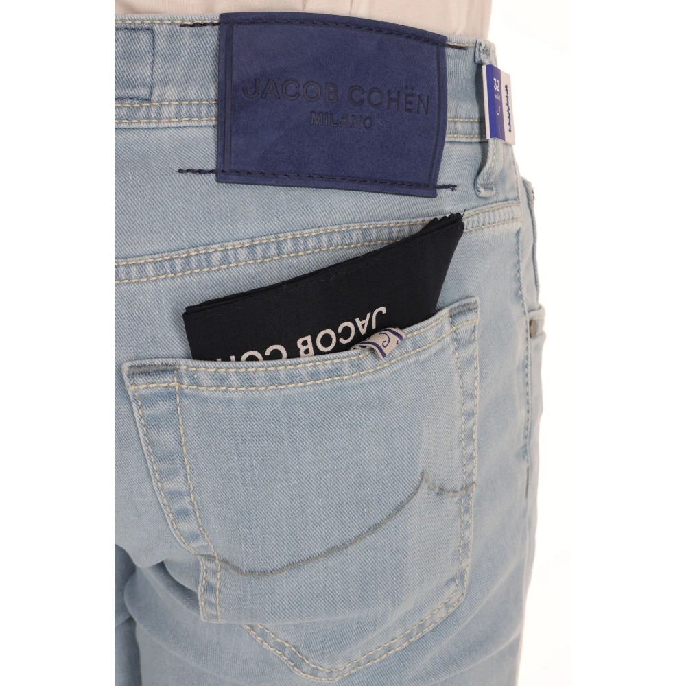 Jacob Cohën Blauwe Suède Nick Jeans Blue Heren