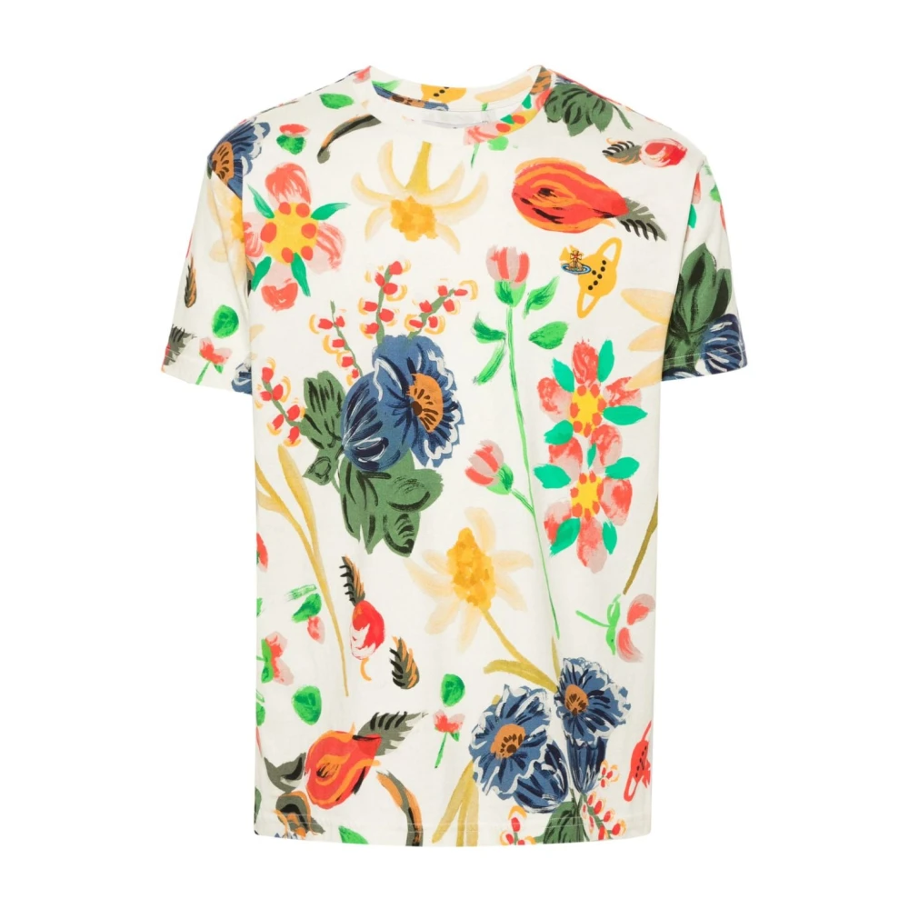Vivienne Westwood Folklore Print Biologisch Katoenen T-shirts en Polos Multicolor Heren